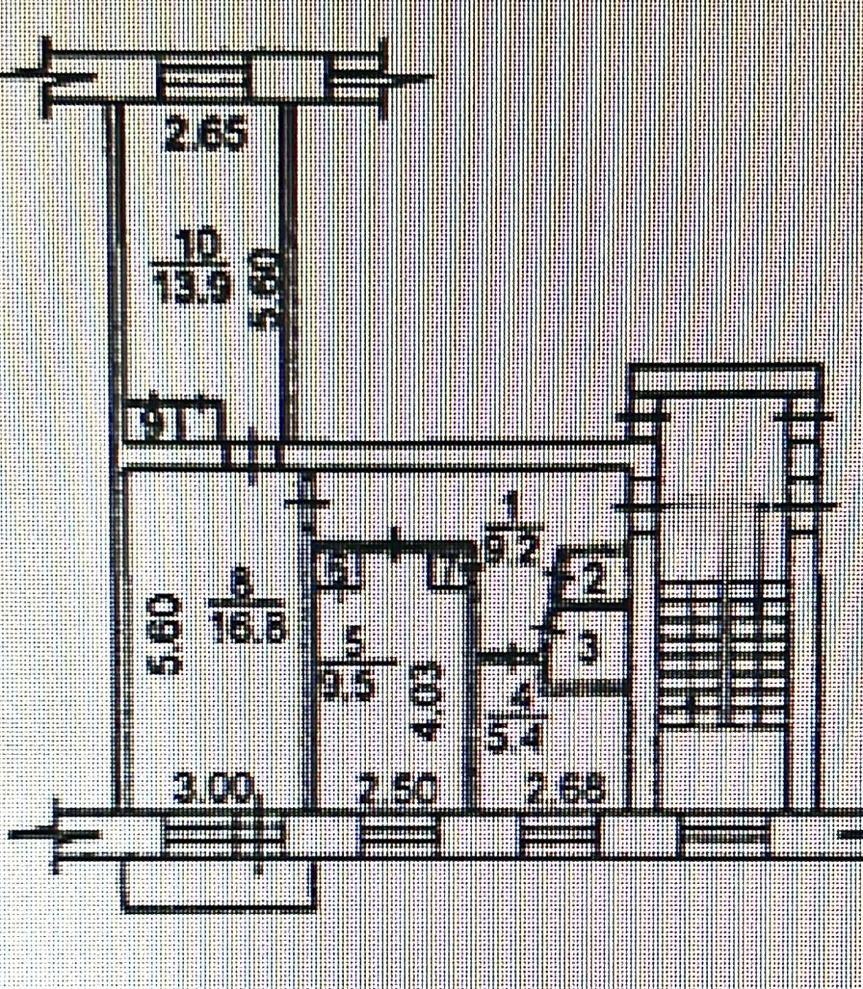В продаже просторная 3-комнатная квартира 59,2 м² на 4 этаже в кирпичном доме.

В квартире удачная планировка: все комнаты изолированы, окна выходят на две стороны света. 

Состояние под ремонт. 